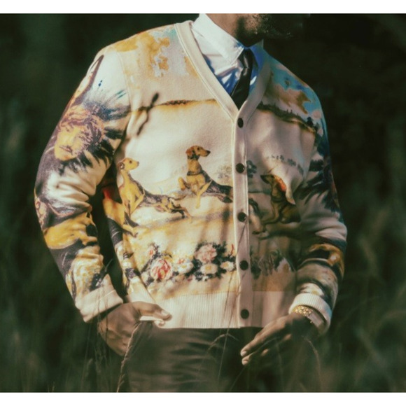 Golf Wang x Tyler the Creator Renaissance Cardigan Sweater Size Large RARE HTF - Picture 10 of 12